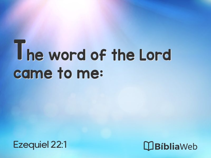 Ezequiel 22:1 em imagem para compartilhar