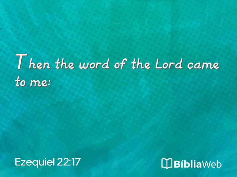 Ezequiel 22:17 em imagem para compartilhar