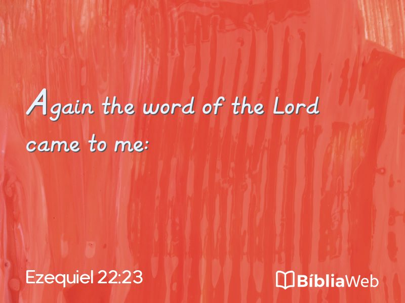 Ezequiel 22:23 em imagem para compartilhar