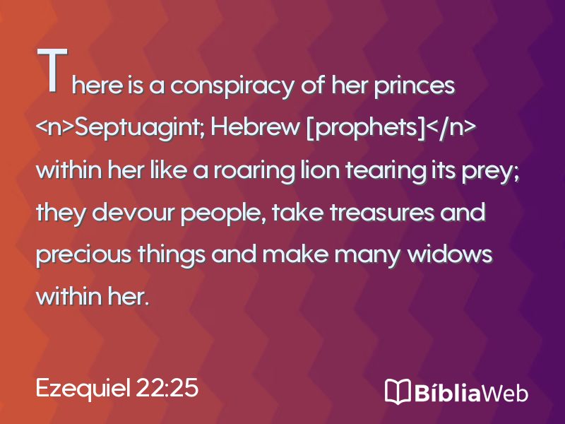 Ezequiel 22:25 em imagem para compartilhar