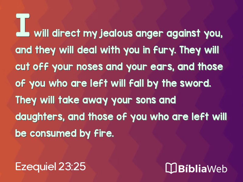 Ezequiel 23:25 em imagem para compartilhar