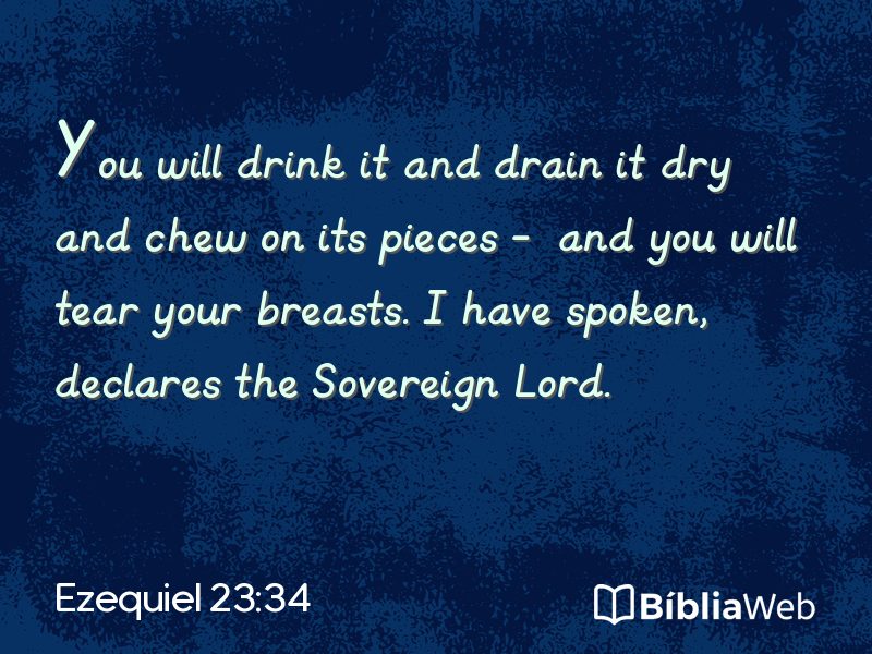 Ezequiel 23:34 em imagem para compartilhar