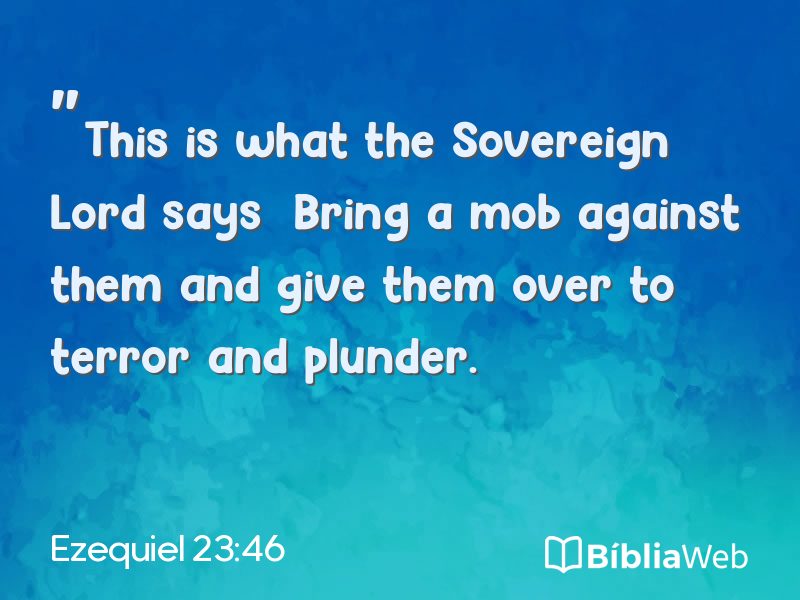 Ezequiel 23:46 em imagem para compartilhar