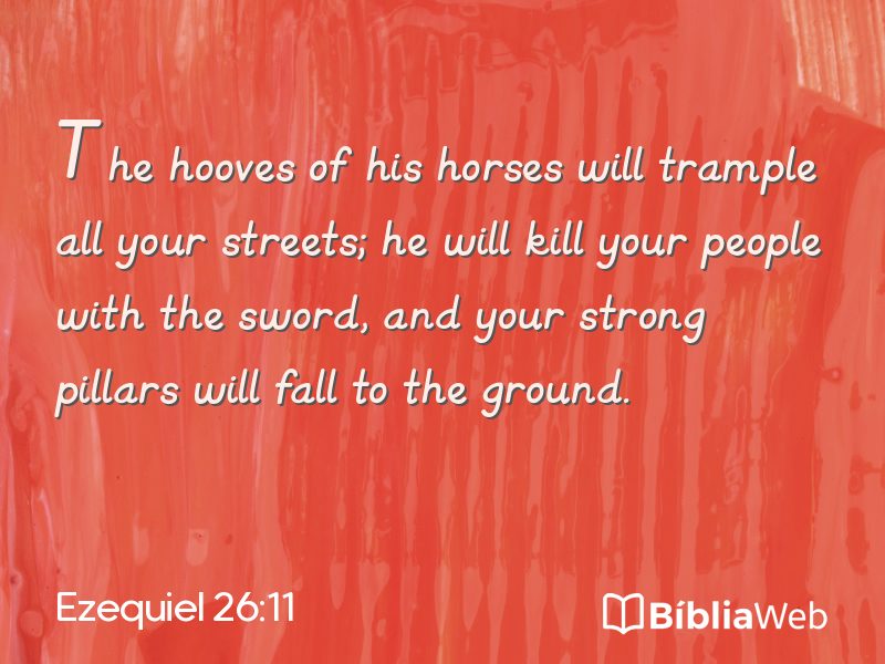 Ezequiel 26:11 em imagem para compartilhar
