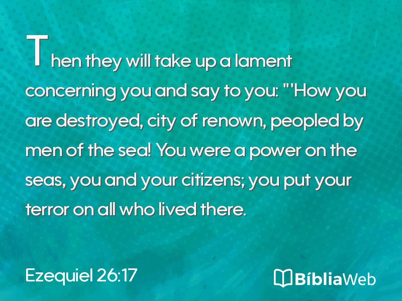 Ezequiel 26:17 em imagem para compartilhar