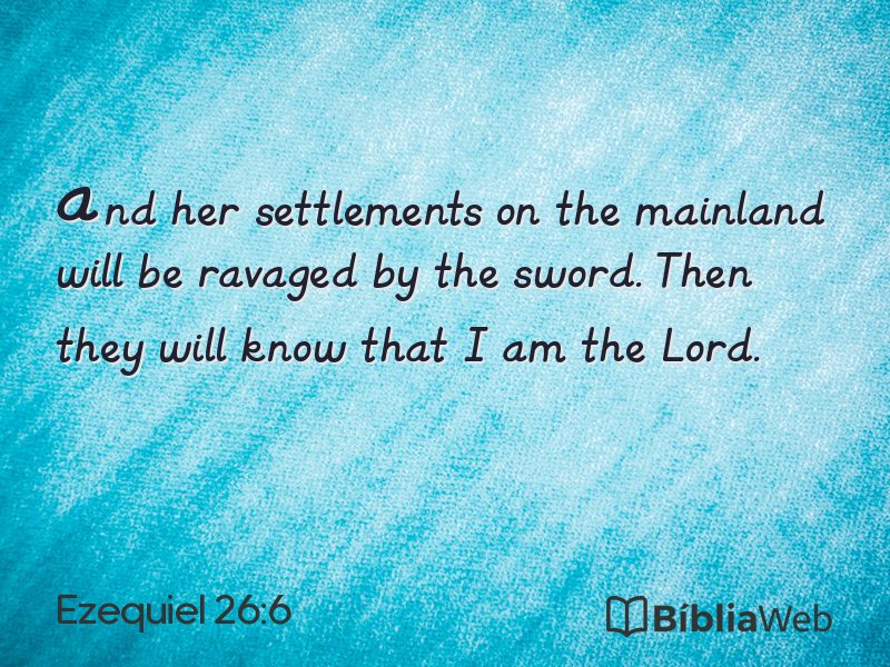 Ezequiel 26:6 em imagem para compartilhar