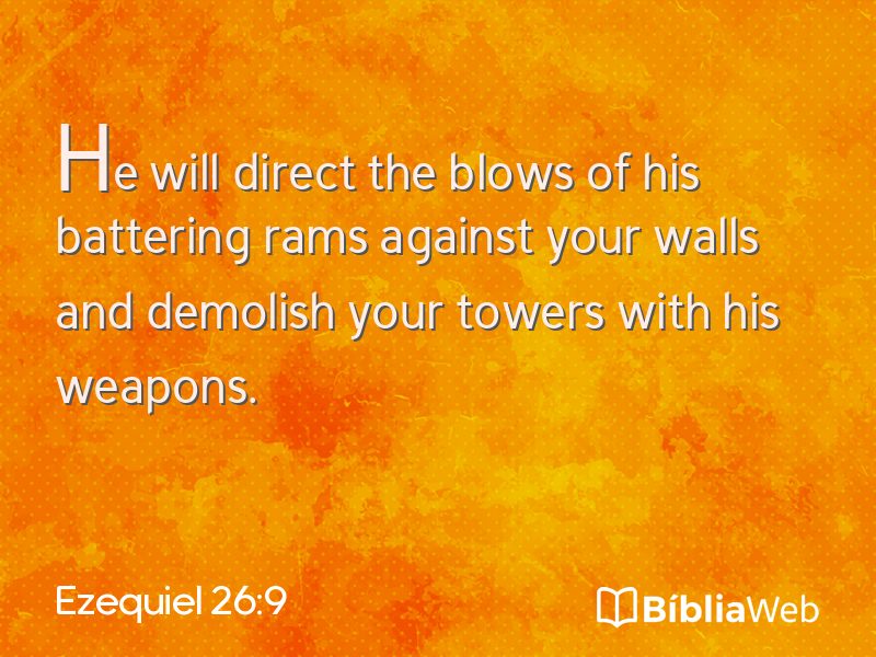Ezequiel 26:9 em imagem para compartilhar