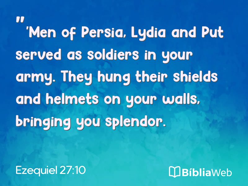 Ezequiel 27:10 em imagem para compartilhar