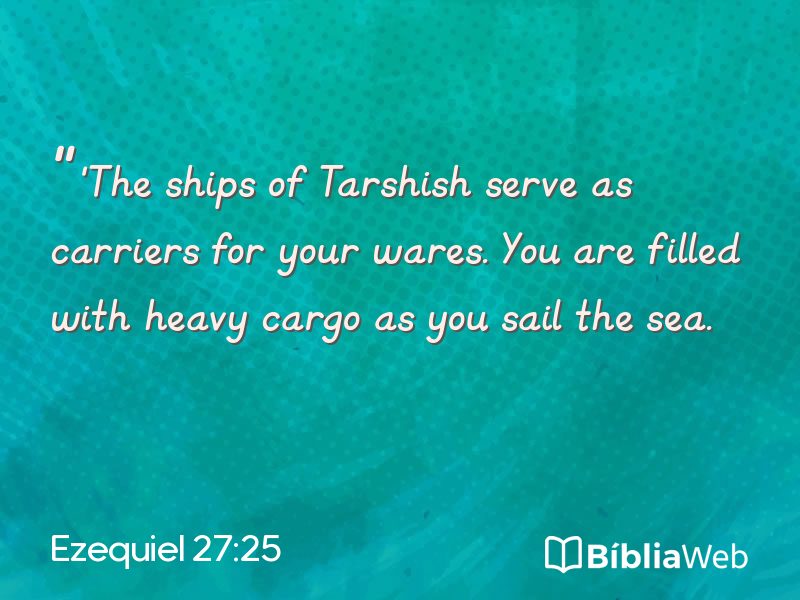 Ezequiel 27:25 em imagem para compartilhar