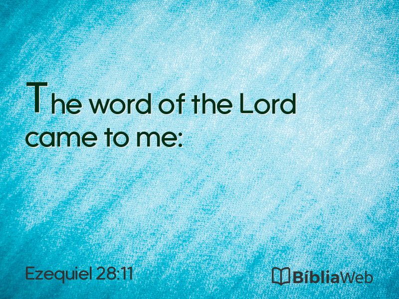 Ezequiel 28:11 em imagem para compartilhar