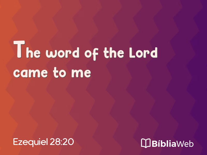 Ezequiel 28:20 em imagem para compartilhar
