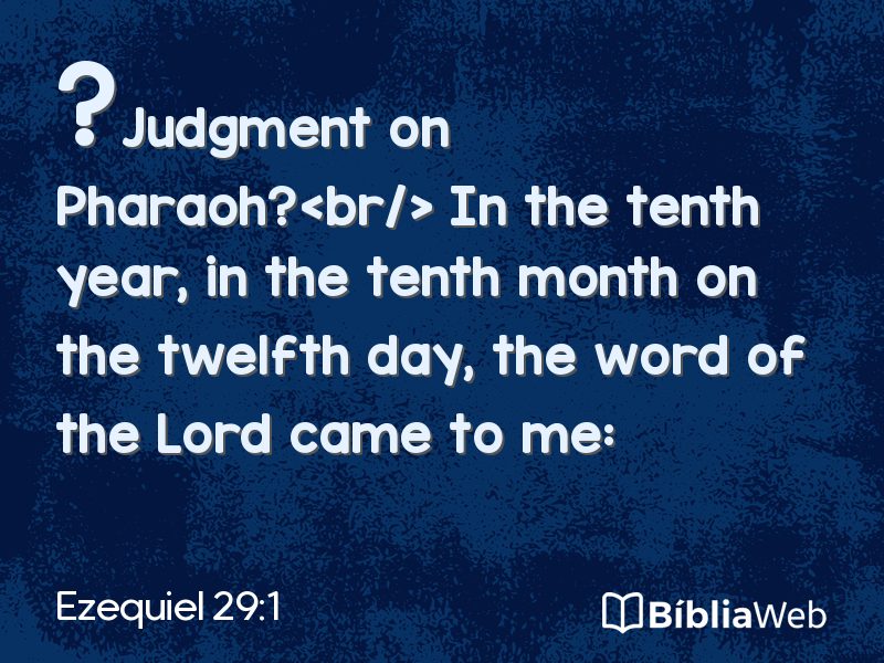 Ezequiel 29:1 em imagem para compartilhar
