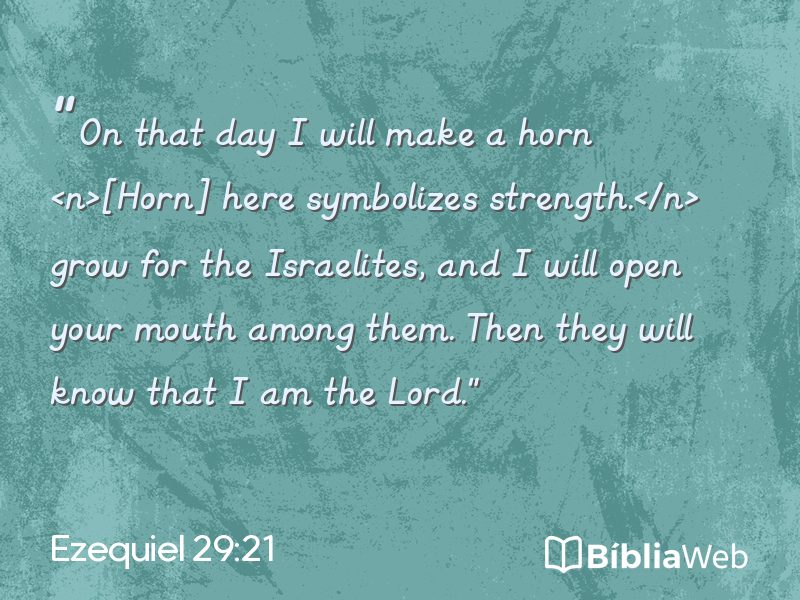 Ezequiel 29:21 em imagem para compartilhar