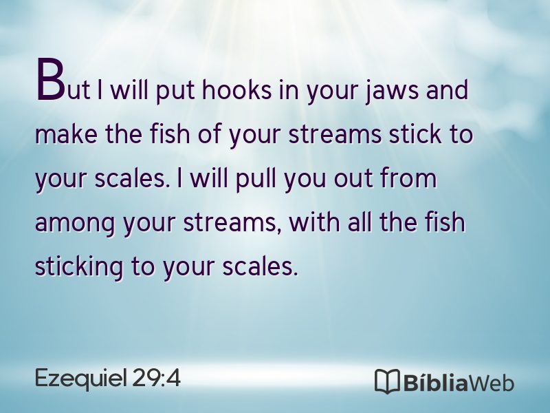 Ezequiel 29:4 em imagem para compartilhar