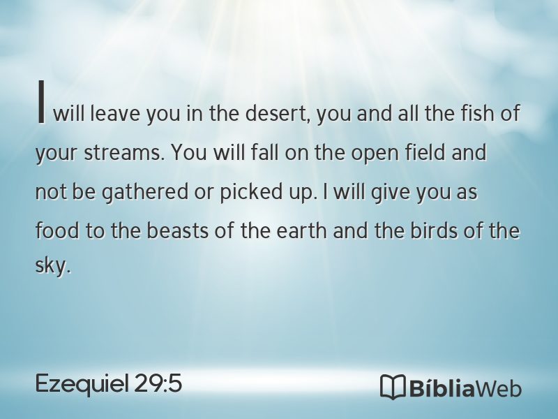 Ezequiel 29:5 em imagem para compartilhar