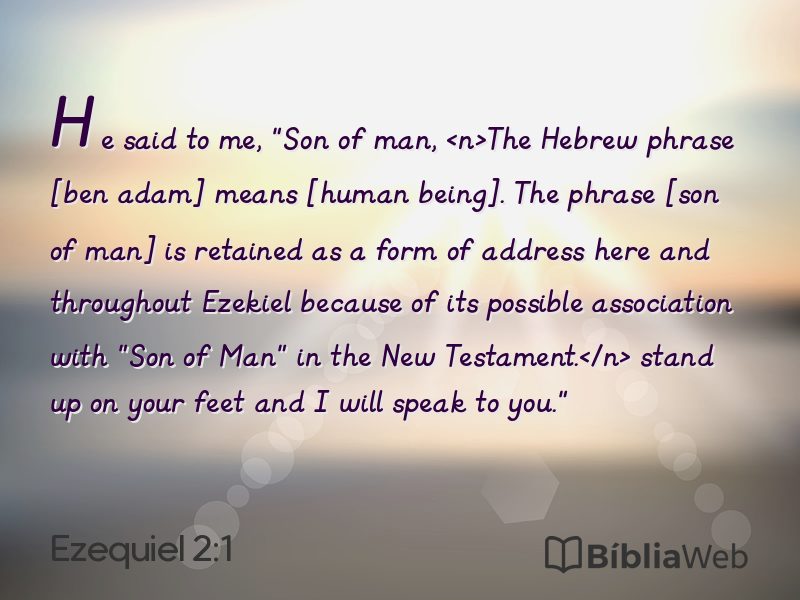 Ezequiel 2:1 em imagem para compartilhar