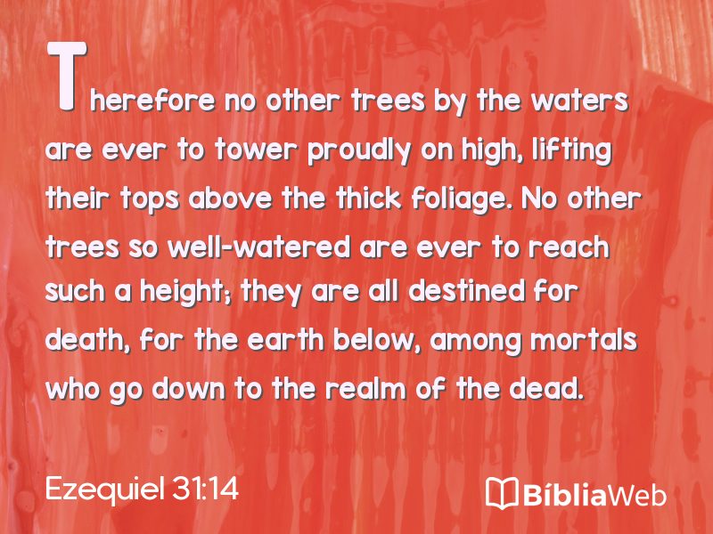 Ezequiel 31:14 em imagem para compartilhar