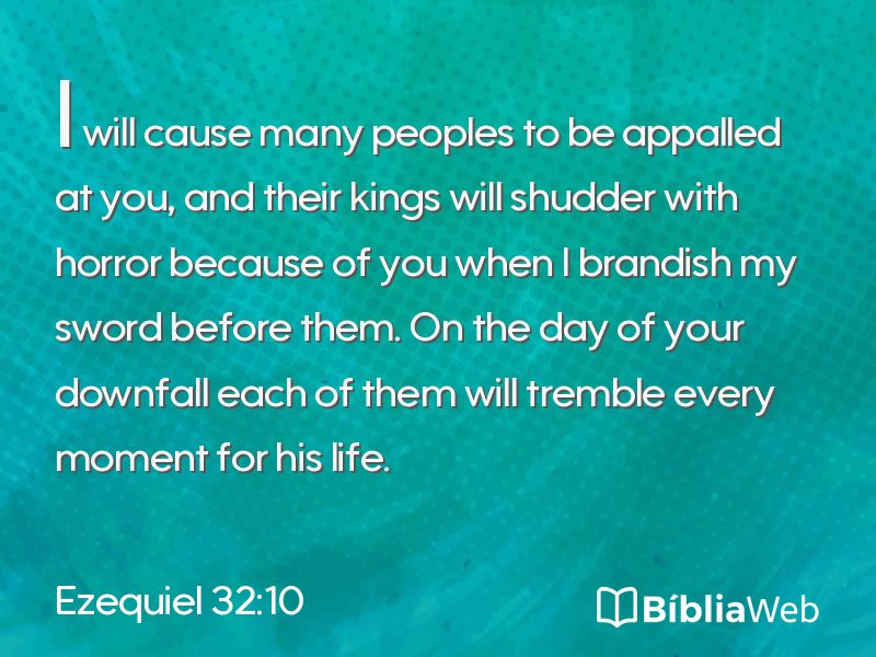 Ezequiel 32:10 em imagem para compartilhar