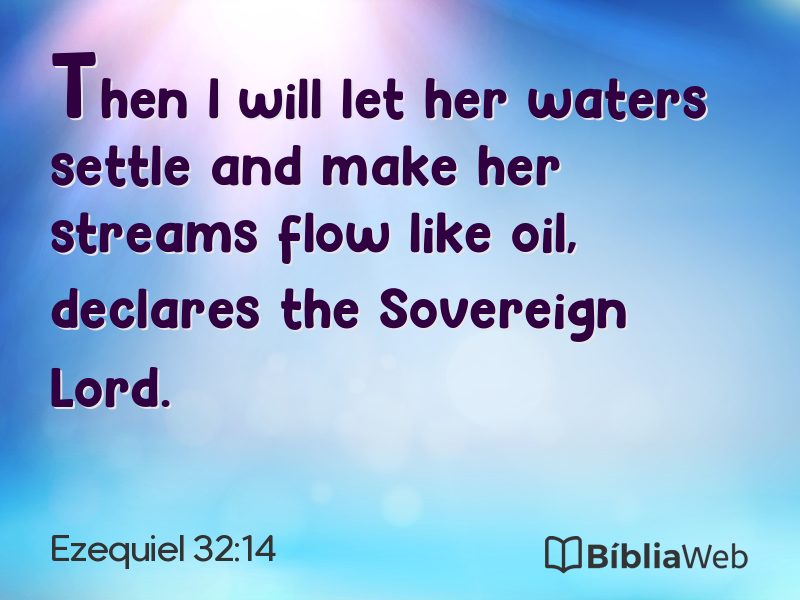 Ezequiel 32:14 em imagem para compartilhar