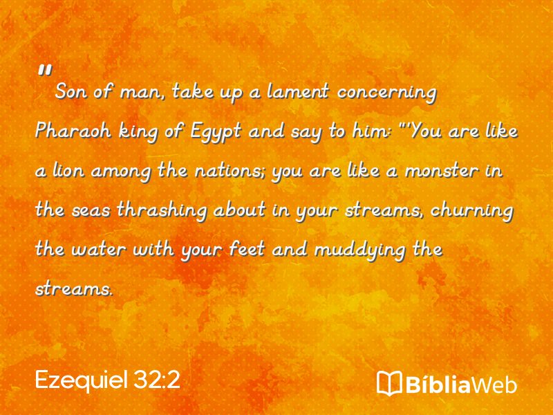 Ezequiel 32:2 em imagem para compartilhar