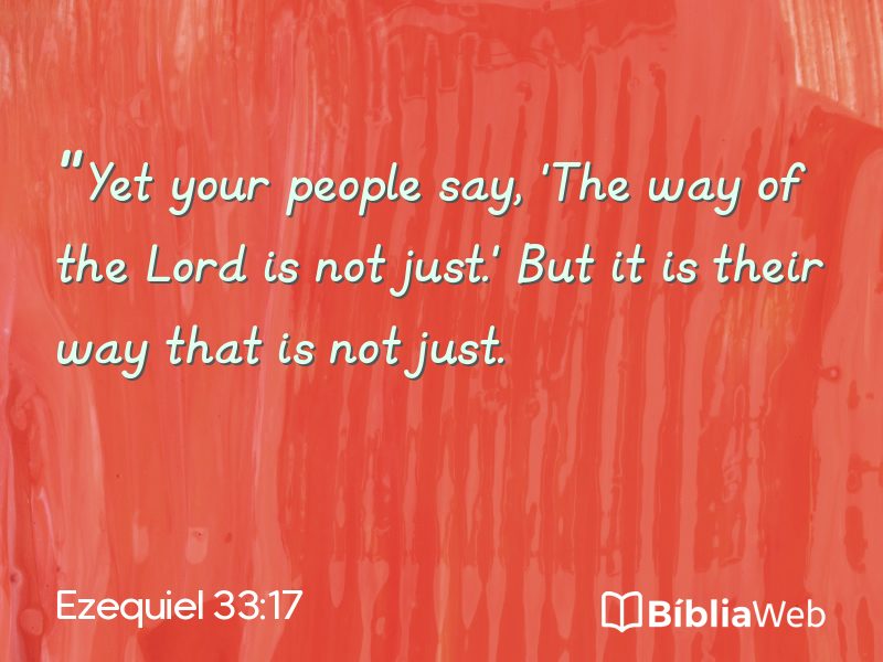 Ezequiel 33:17 em imagem para compartilhar
