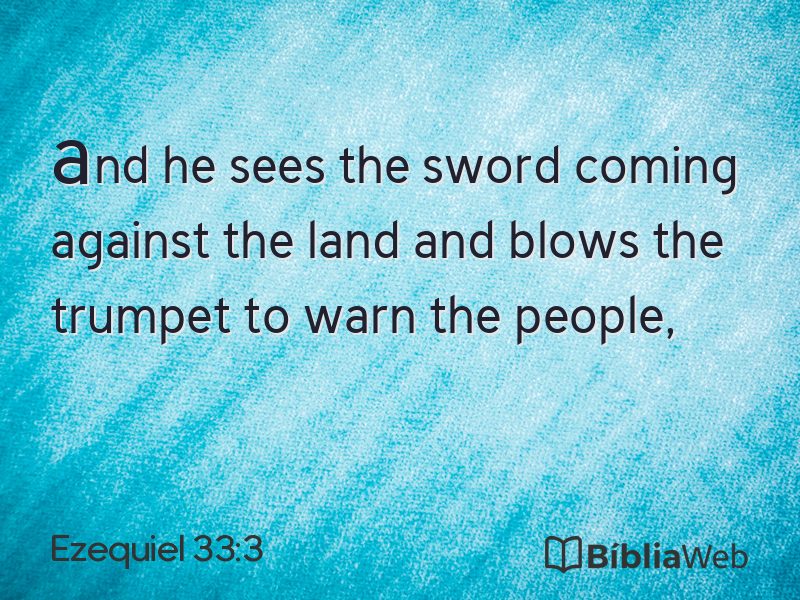 Ezequiel 33:3 em imagem para compartilhar
