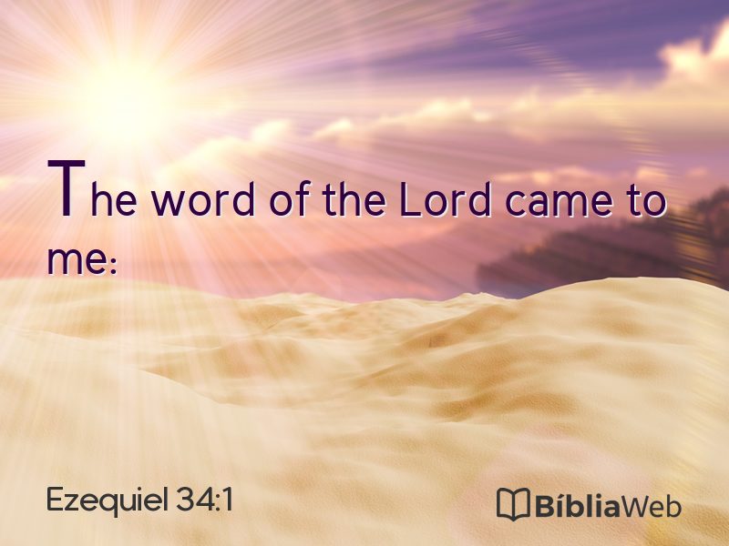 Ezequiel 34:1 em imagem para compartilhar