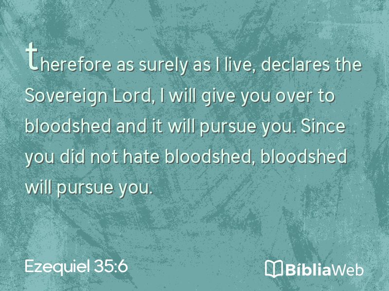 Ezequiel 35:6 em imagem para compartilhar