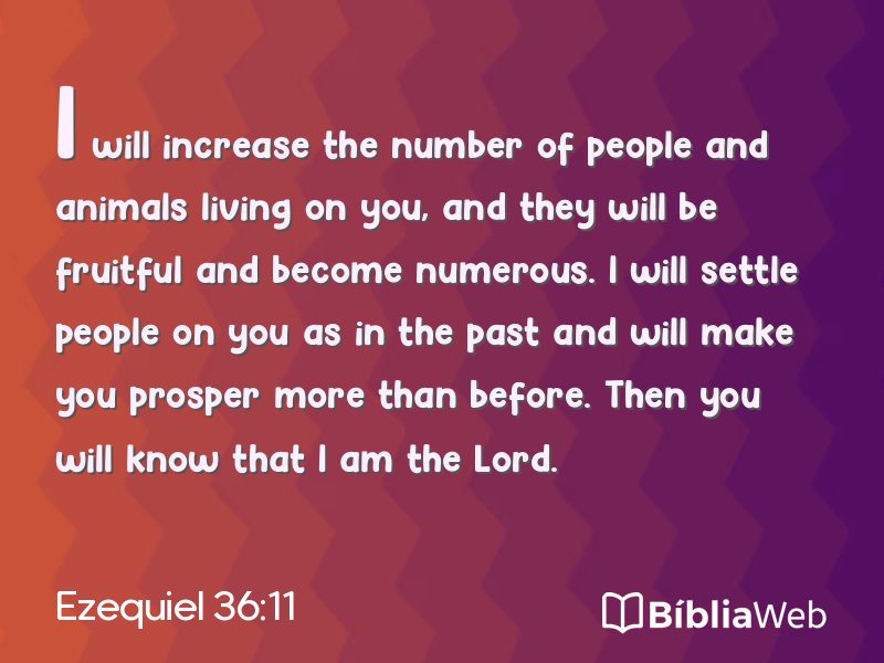 Ezequiel 36:11 em imagem para compartilhar