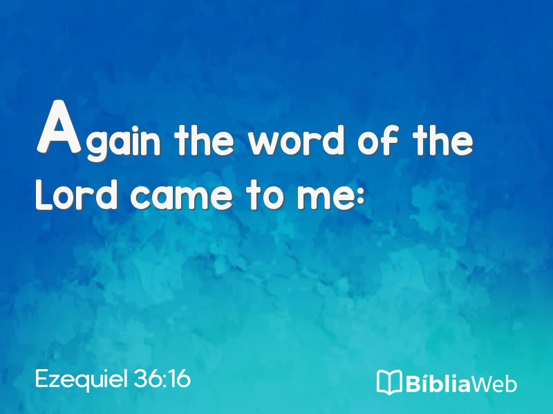 Ezequiel 36:16 em imagem para compartilhar