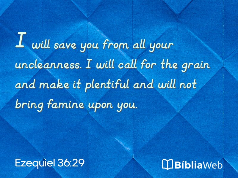 Ezequiel 36:29 em imagem para compartilhar