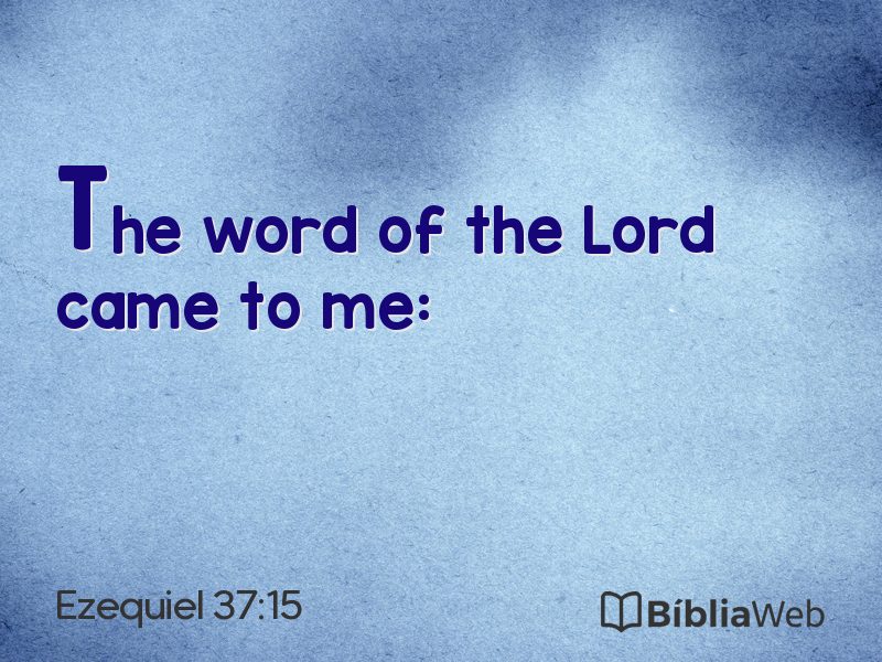 Ezequiel 37:15 em imagem para compartilhar