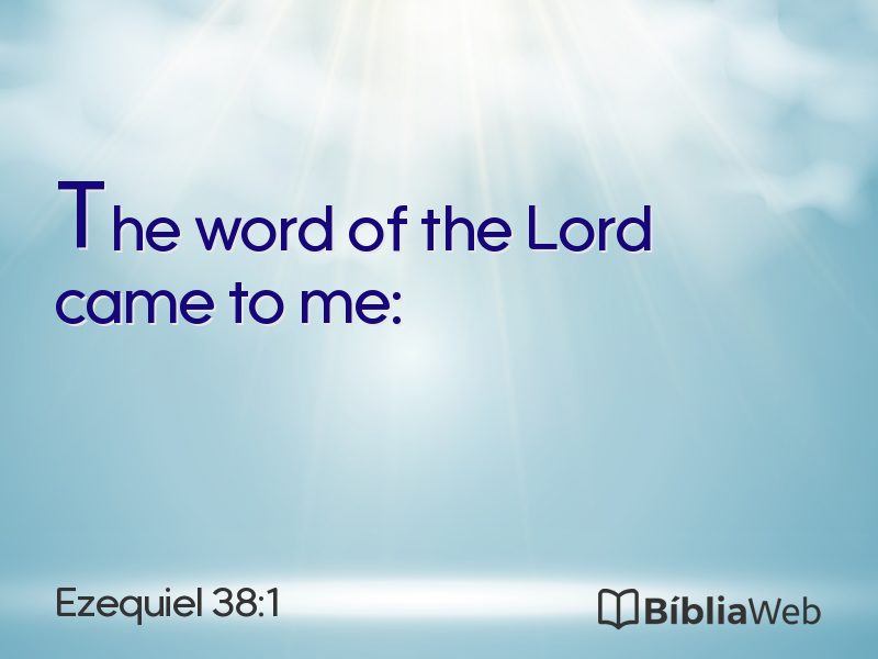 Ezequiel 38:1 em imagem para compartilhar