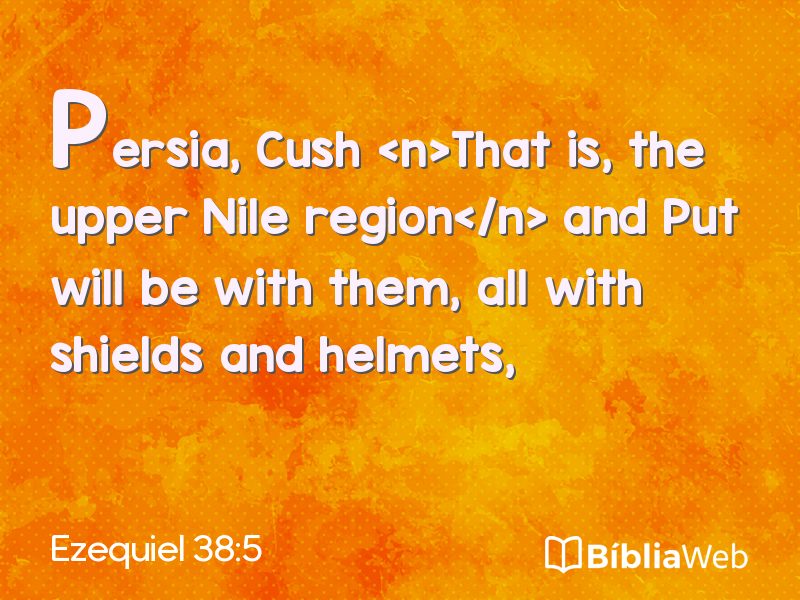 Ezequiel 38:5 em imagem para compartilhar