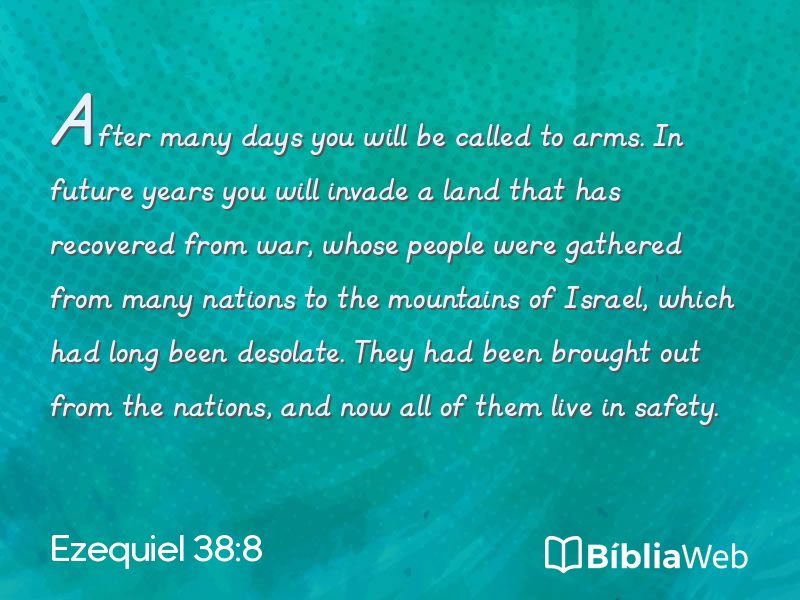 Ezequiel 38:8 em imagem para compartilhar