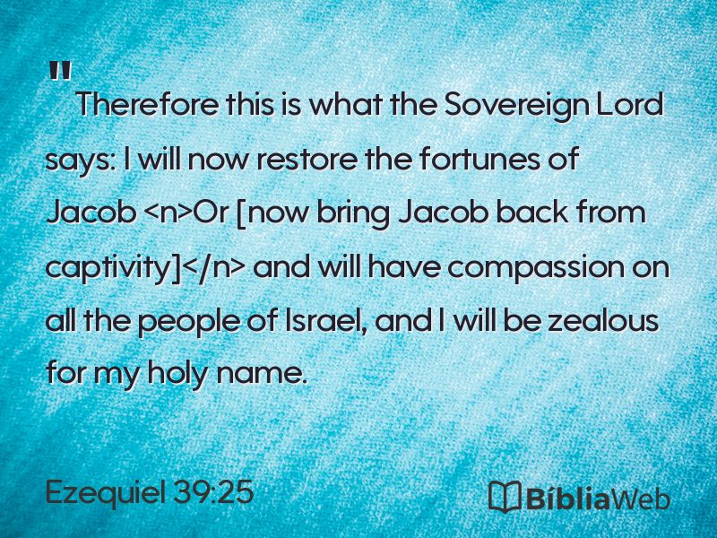 Ezequiel 39:25 em imagem para compartilhar
