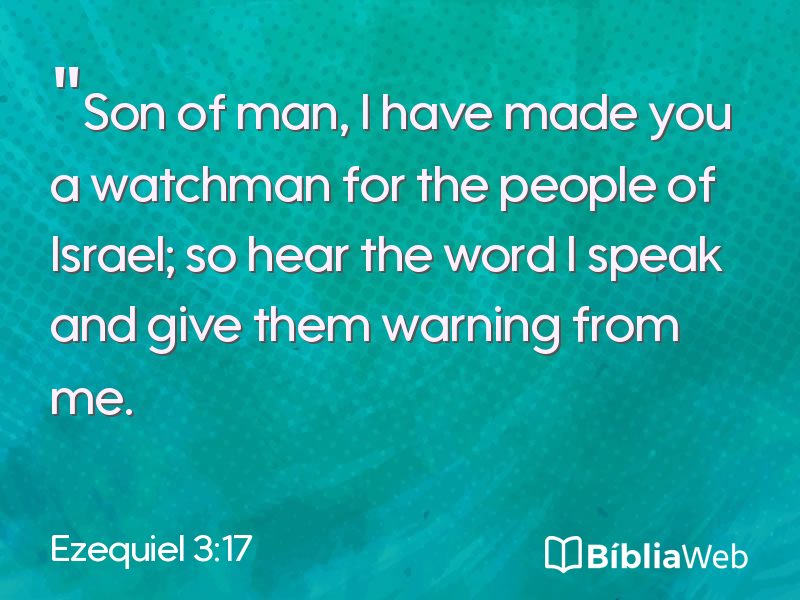 Ezequiel 3:17 em imagem para compartilhar
