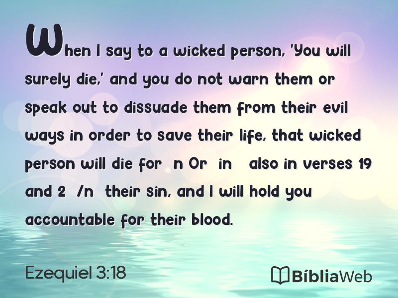 Ezequiel 3:18 em imagem para compartilhar