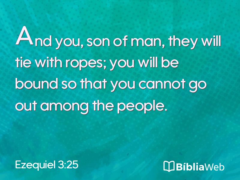 Ezequiel 3:25 em imagem para compartilhar