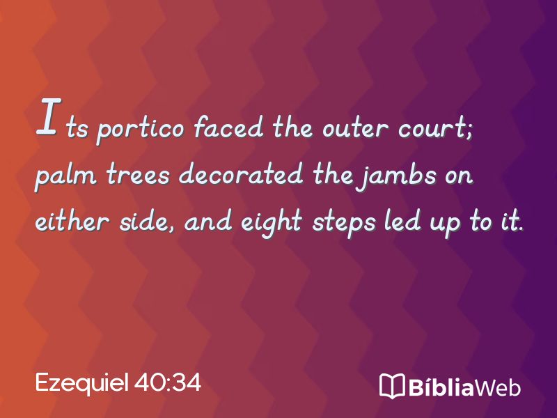 Ezequiel 40:34 em imagem para compartilhar