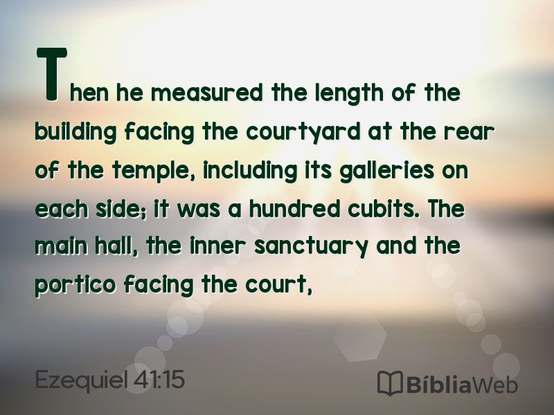 Ezequiel 41:15 em imagem para compartilhar