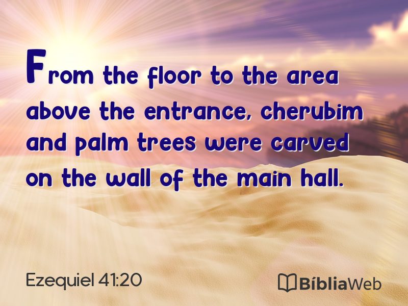Ezequiel 41:20 em imagem para compartilhar