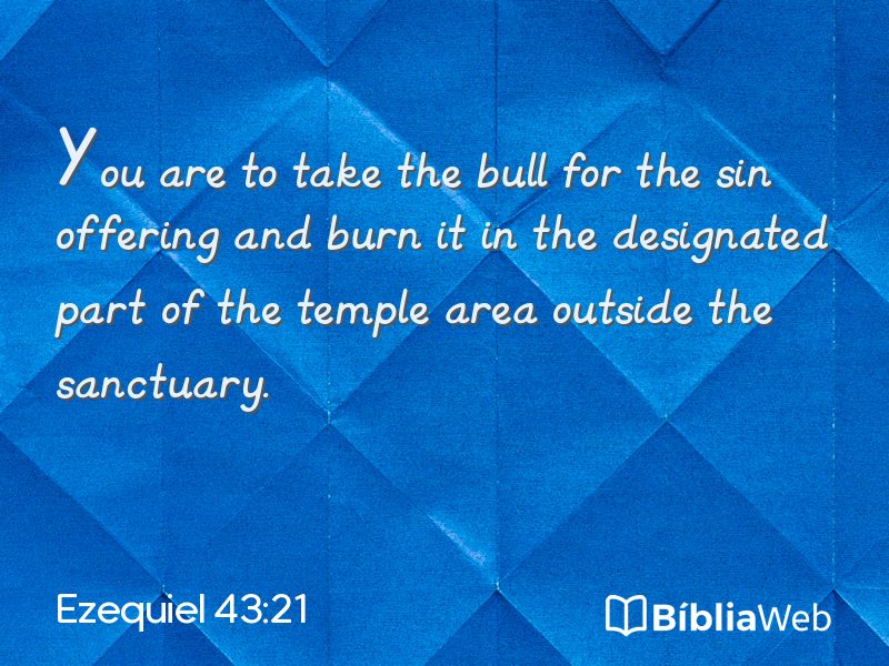 Ezequiel 43:21 em imagem para compartilhar