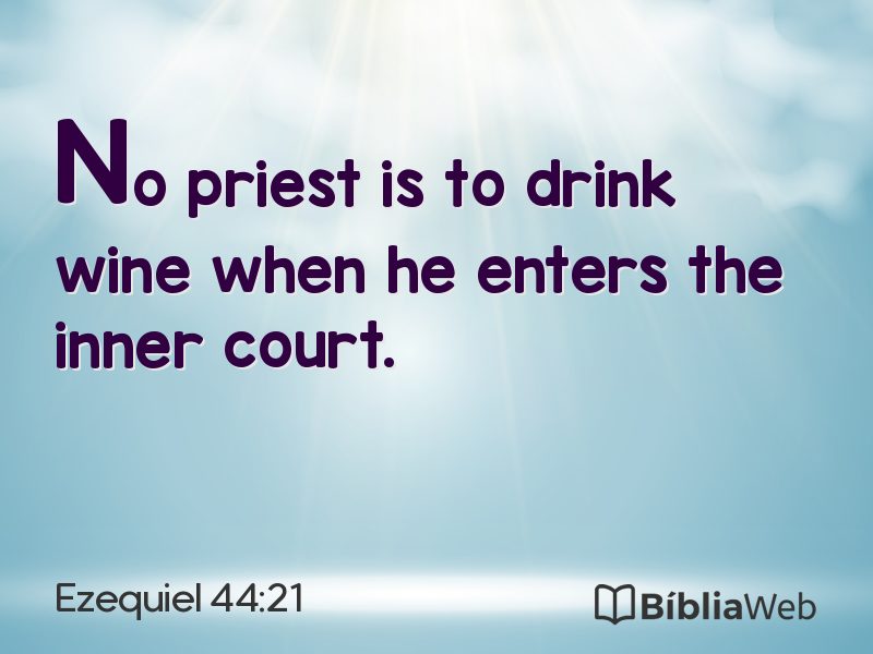 Ezequiel 44:21 em imagem para compartilhar