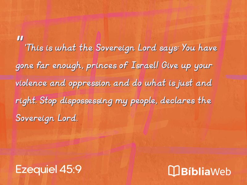 Ezequiel 45:9 em imagem para compartilhar