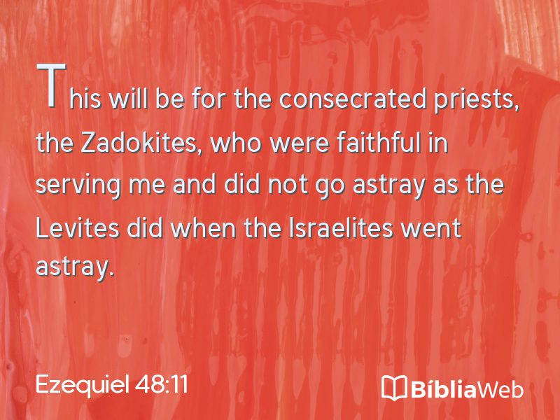 Ezequiel 48:11 em imagem para compartilhar