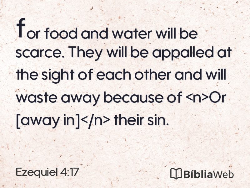 Ezequiel 4:17 em imagem para compartilhar