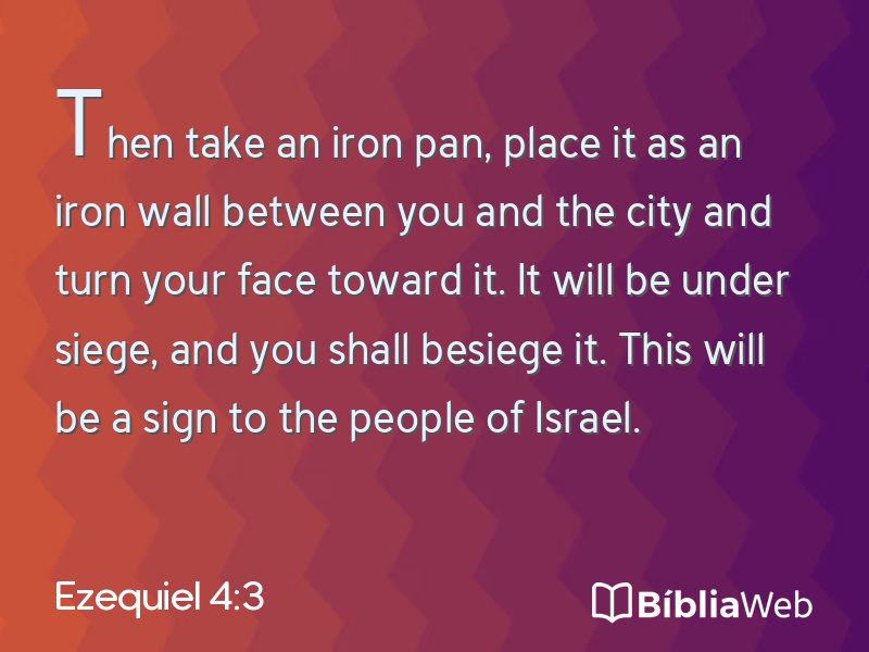 Ezequiel 4:3 em imagem para compartilhar