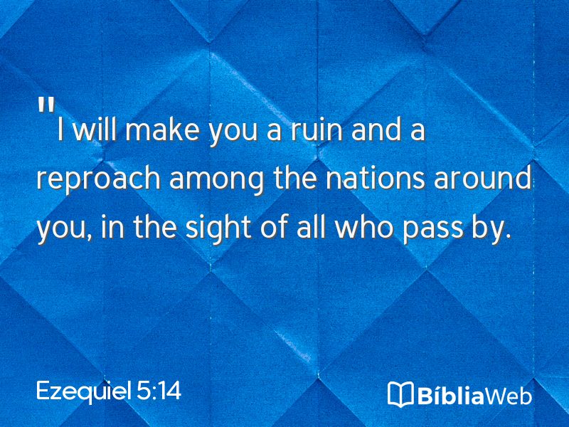 Ezequiel 5:14 em imagem para compartilhar