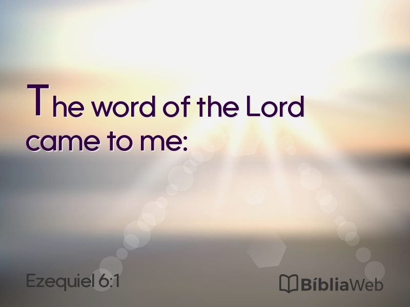 Ezequiel 6:1 em imagem para compartilhar